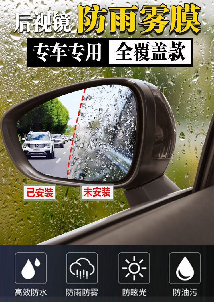 Mercedes-Benz New C- Class E-Class GLC300L/C260L/C200/E300/GLB Rearview Mirror Rain and Fog Film Accessories