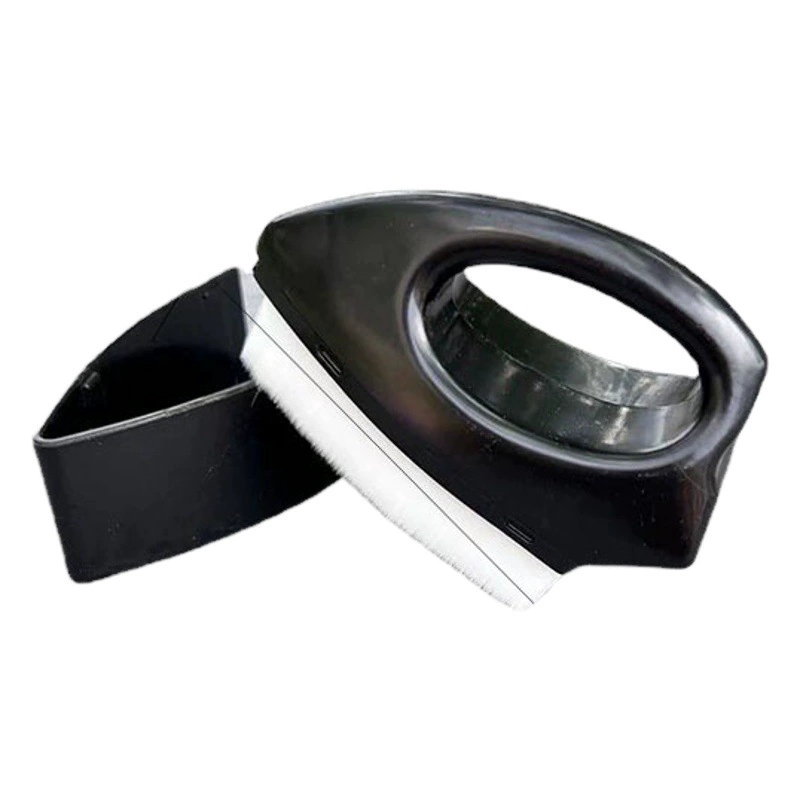 Щетка для чистки щелей с янтарной ручкой и шахматным узором для полировки и чистки грецких орехов и Рудракши.