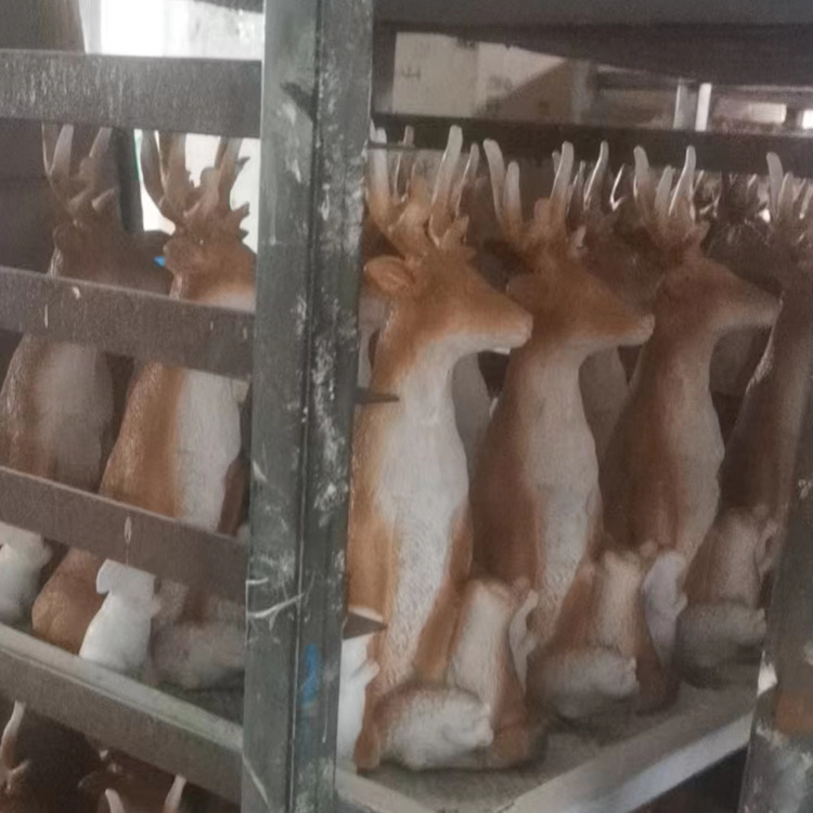 New Snow Deer and Rabbit Resin Light Fox Home Decorations Courtyard Decoration_voghion.com