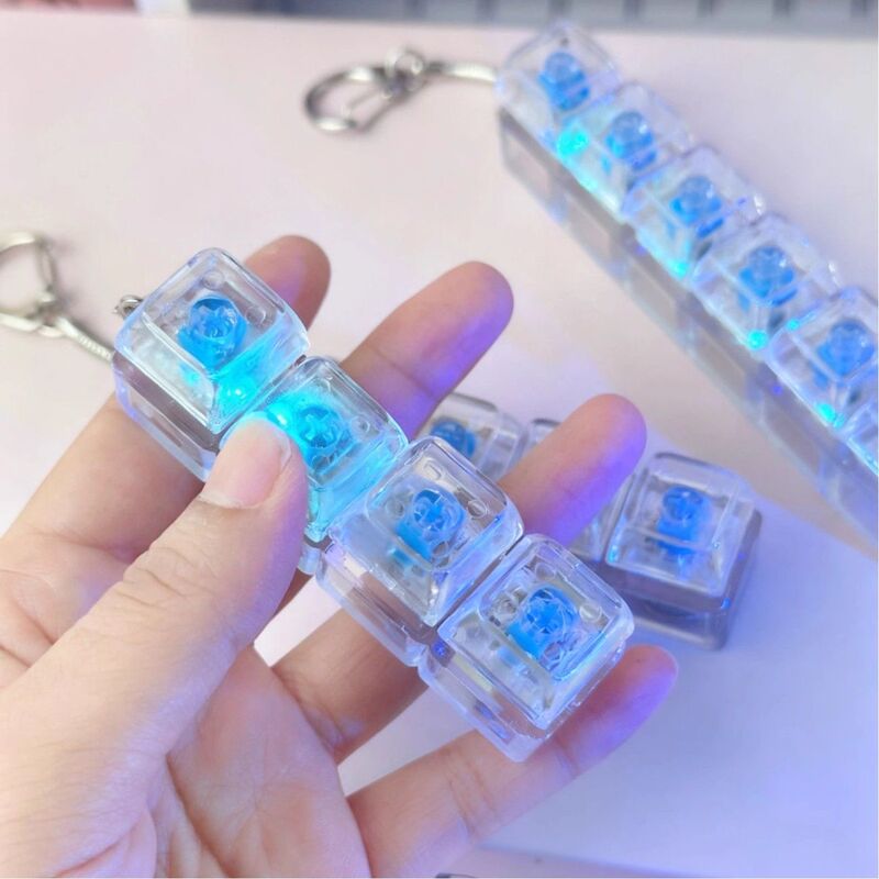 Decompression Pc4 Key Mechanical Keyboard Tester Stress-Relief Button Finger-Pinch Fun Keychain Stress-Relief Vent Toy Decompression Pc4 Key Mechanical Keyboard Tester Stress-Relief Button Finger-Pinch Fun Keychain Stress-Relief Vent Toy