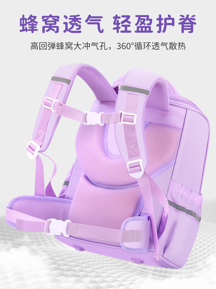 Nuevos estudiantes de primaria de gran capacidad de dibujos animados niñas de tercer a sexto grado para reducir la carga de la espalda mochila de hombro mayorista