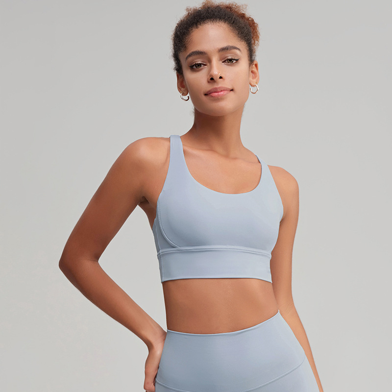 Ropa de yoga, espalda cruzada, ropa interior deportiva, a prueba de golpes, anti-caída, sujetador de yoga, chaleco de fitness, alta resistencia