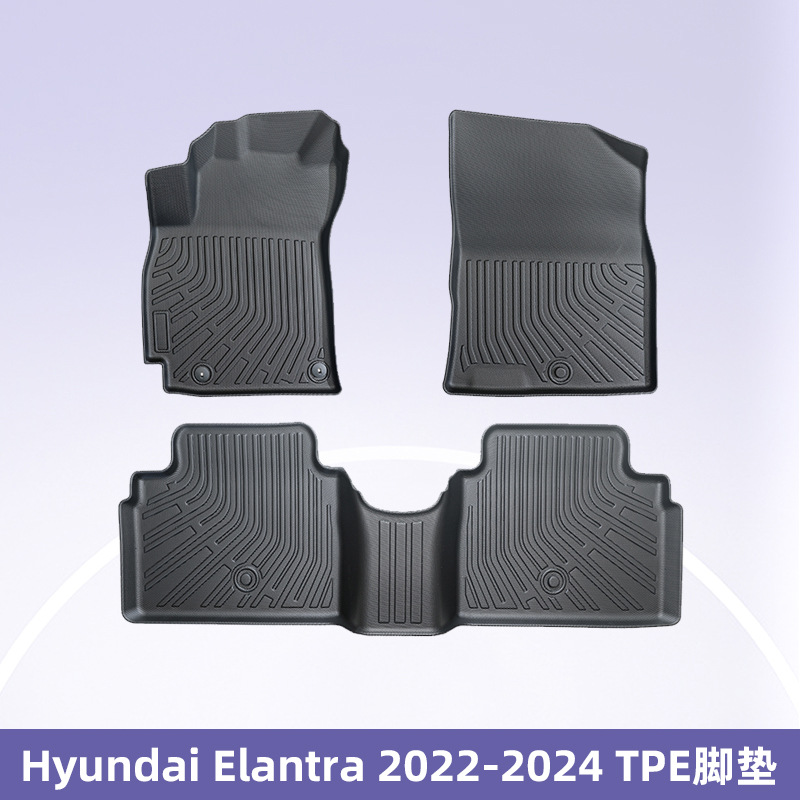 Aplicable a Hyundai Elantra Corea 2022 - 2024 todo el tiempo TPE cojín de piso para automóviles