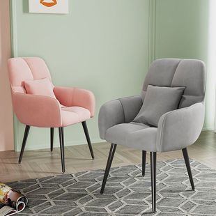 Comfortable Chair for Long Sitting, Dormitory Computer Chair, Home Backrest Study Desk Office Seat, Girls' Bedroom Makeup Chair