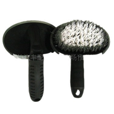 汽车轮胎刷（弧形）轮毂刷钢圈刷弯柄洗车刷T型轮胎刷
