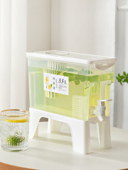 3.5l蛇口付きダブルフィルター冷蔵庫冷水水筒果物水筒家庭用水入れ飲料バケツ氷水カップ