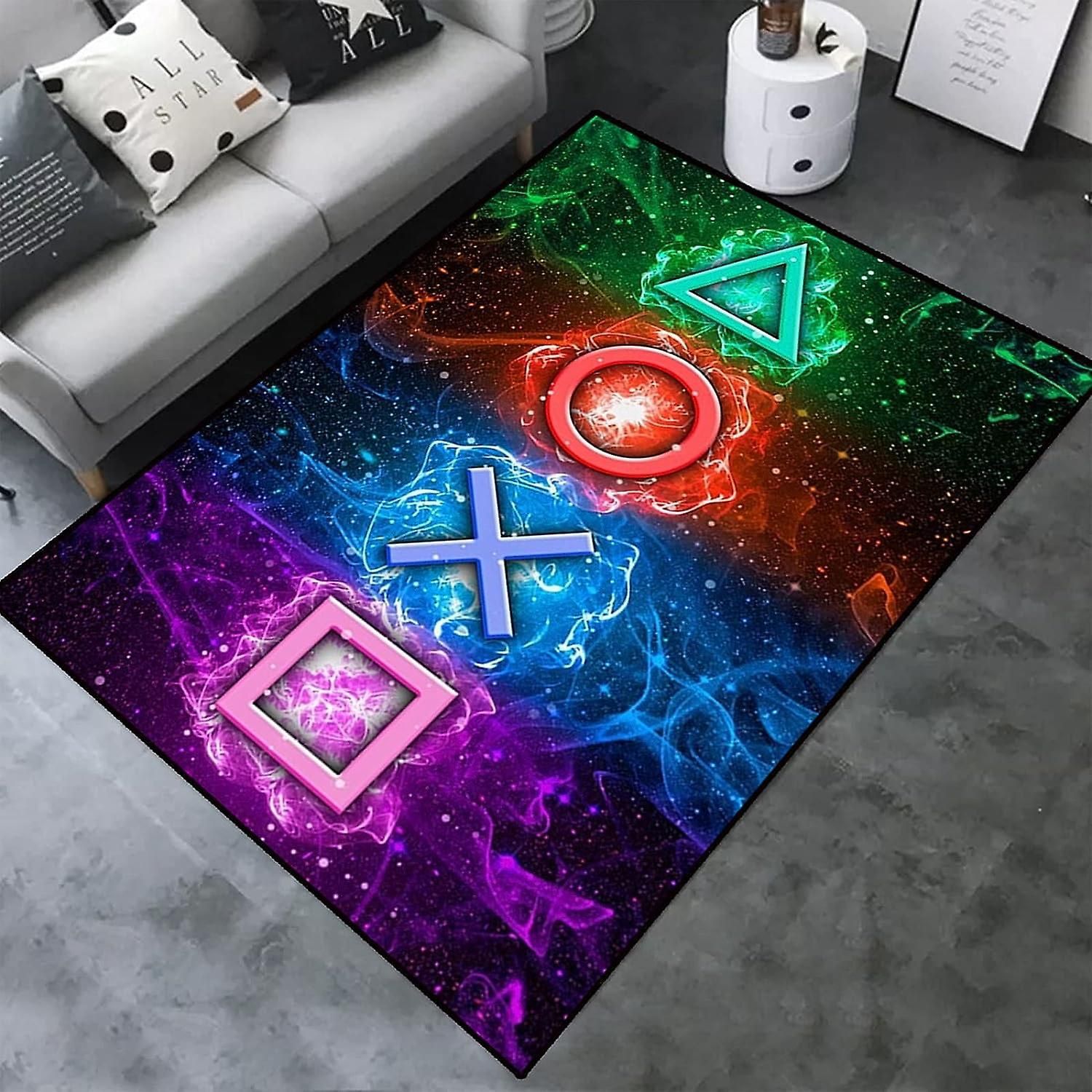 Transfronterizo Amazon 3D máquina de juego de colores alfombra e-sports SALA DE VIDEOJUEGOS manejar alfombra completa en stock al por mayor