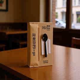 一次性餐具100套外卖食品级耐高温新款家用筷子套装长方形