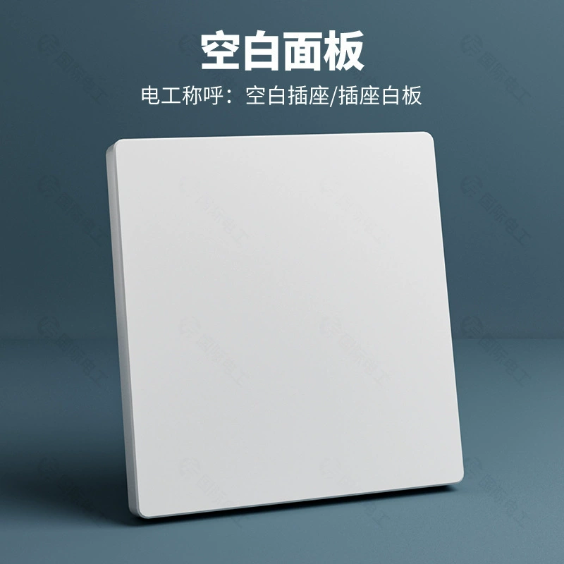 TEP International Electrician Brass Rod Retro White Switch Panel 86 Type Household SIDE 1 Open Three 5 Five Hollow