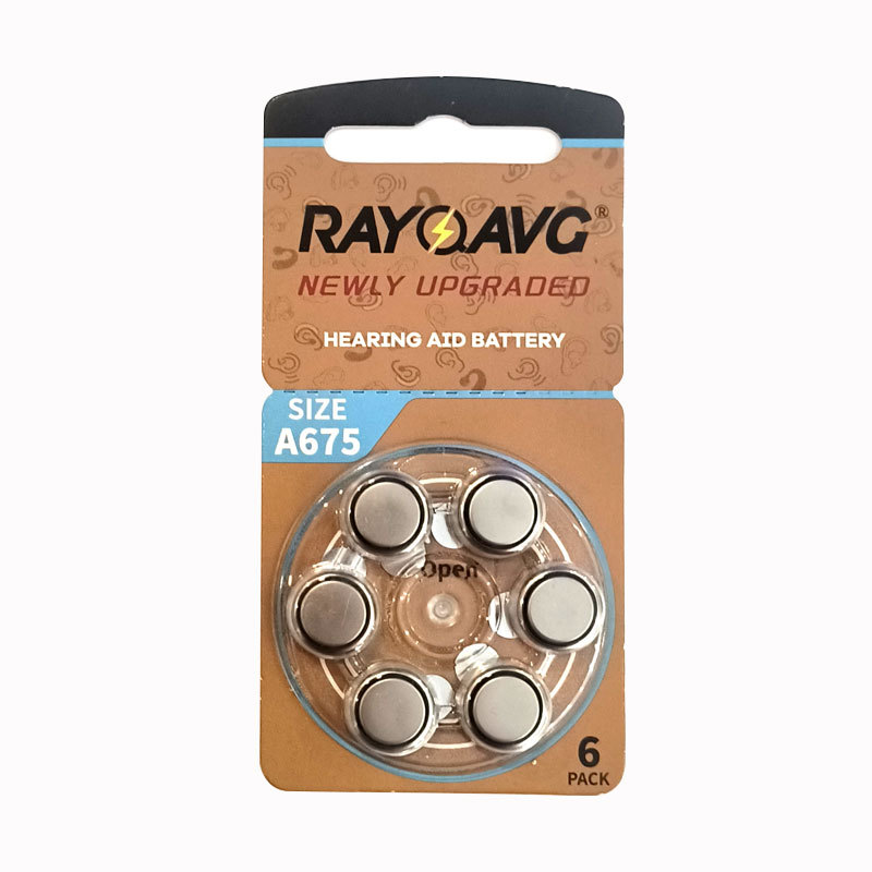 Batería de aire de zinc genuina A675 PR44 botón audífono batería de implante coclear 1.45V image 6