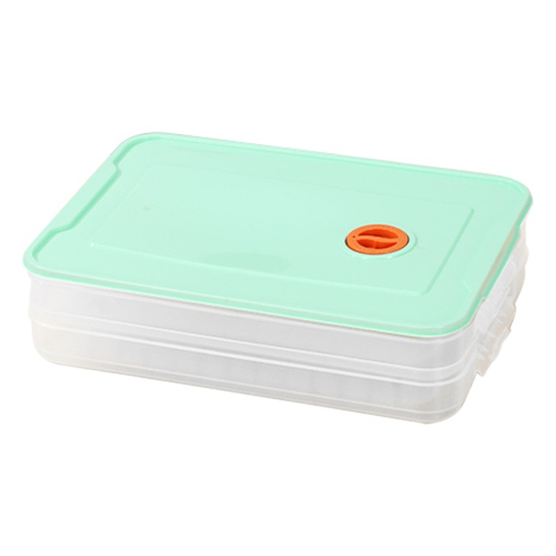 Hogar multi-capa fresca dumpling Caja Cocina congelada rápida refrigerador almacenamiento dumpling almacenamiento caos almacenamiento especial fresco-mantenimiento