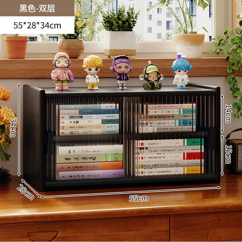 Estantería de escritorio de madera maciza para almacenamiento Estante a prueba de polvo multicapa Estante de exhibición Estante para libros pequeños en el escritorio de los estudiantes