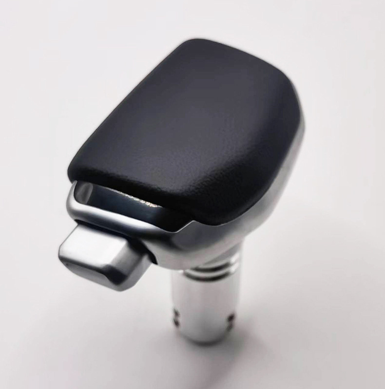 Cross-border yacht-style gear shift knob, button-type cabin accessory, carbon/wood grain universal gear shift knob