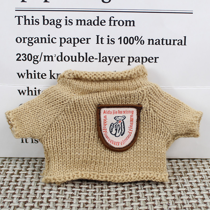 Teddy Bear muñeca reemplazo suéter 20cm ropa de bebé al por mayor Teddy Bear jefe perro muñeca de algodón juguetes accesorios de ropa