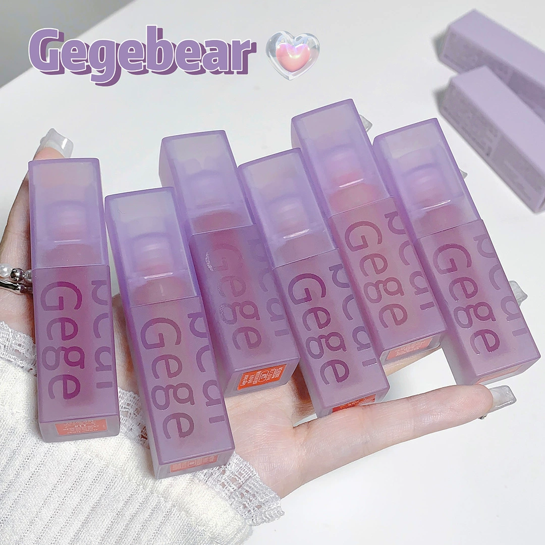 Gege bear блеск для губ, помада, полупрозрачное затенение