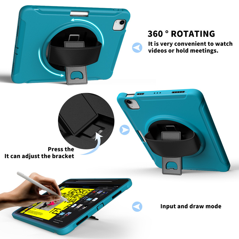 Suitable for iPad Protective Cover Apple mini1/2/3 Spider-Man Protection 360 Degree Rotating Stand Hand Belt Air2