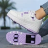 598 white and purple four-wheel with buttons