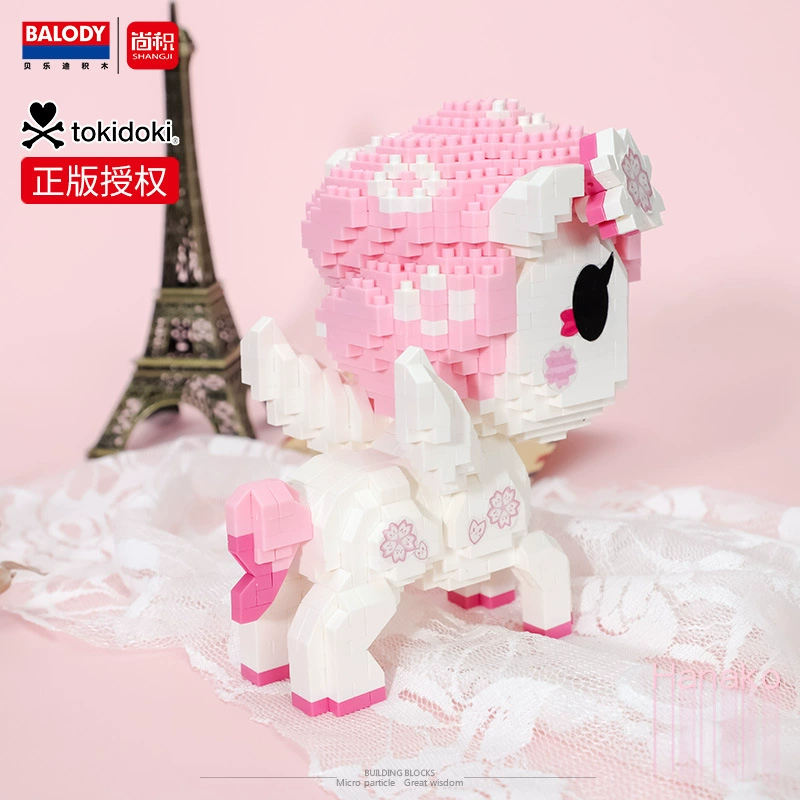 Подлинные Belti единороги Tokidoki совместная модель микро-измельчитель гранулы девичья серия сборка игрушек трудны и сложны
