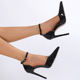 Super beautiful shoe shape, classic glossy pointed toe, slim high heels, women's low top shoes, dress shoes, wedding shoes