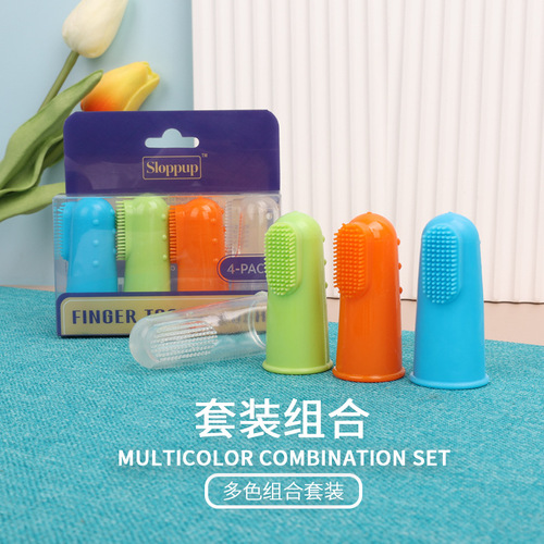 Pet Supplies Cat Finger Toothbrush Dog Finger Toothbrush Cat and Dog Oral Cleaning Tool Dog Toothbrush