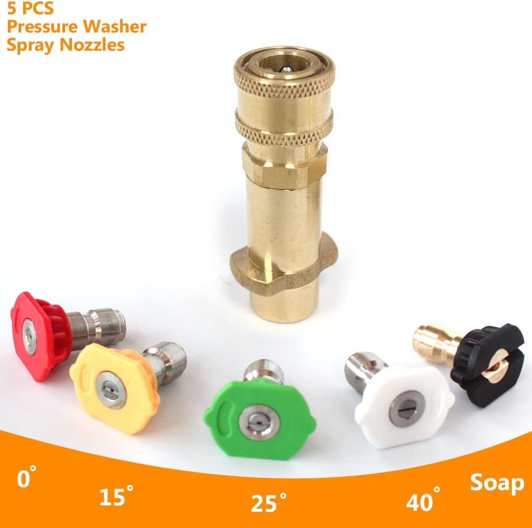 Karchi 1/4 빠른 연결 5 색 노즐