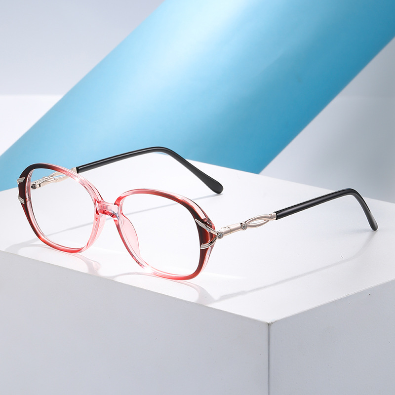Ultra-ligero TR moda anti-luz azul gafas de edad transfronterizas diamantes para mujeres de aspecto simple gafas de edad avanzadas