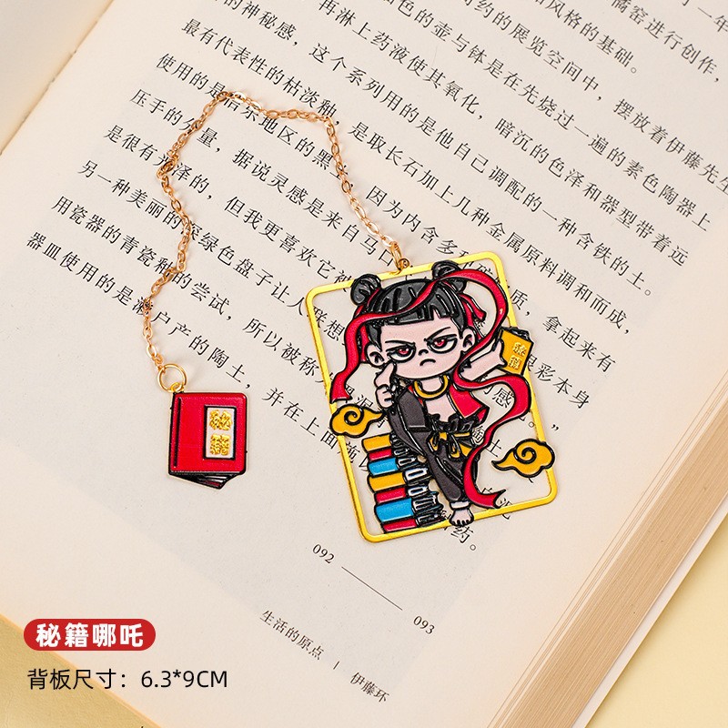 Lindo Panda creativo marcador de metal colgante de dibujos animados niños regalo de graduación estudiante marca de lectura clip de Página de Libro