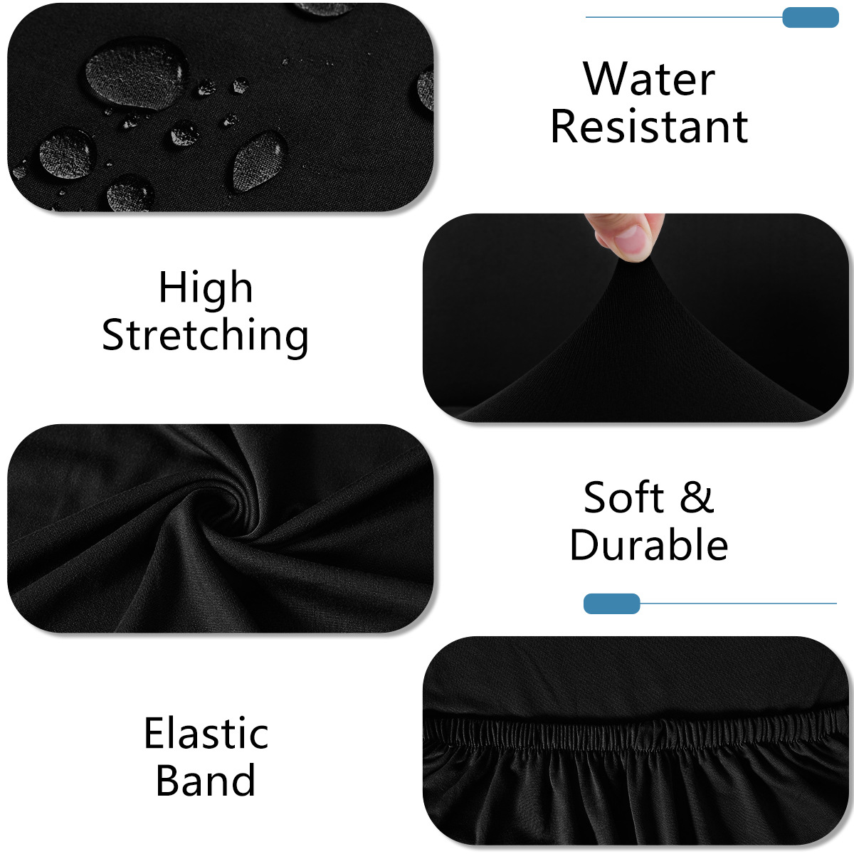 TEMU cubierta de silla en stock, cubierta de banco resistente al agua de seda de leche transfronteriza, cubierta de silla de mesa de comedor de hotel