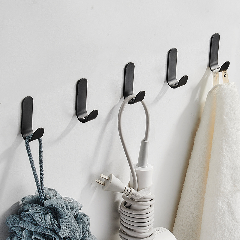 Hook strong adhesive sticker wall wall hanging kitchen creative single hook hook seamless non-perforated door bathroom hook