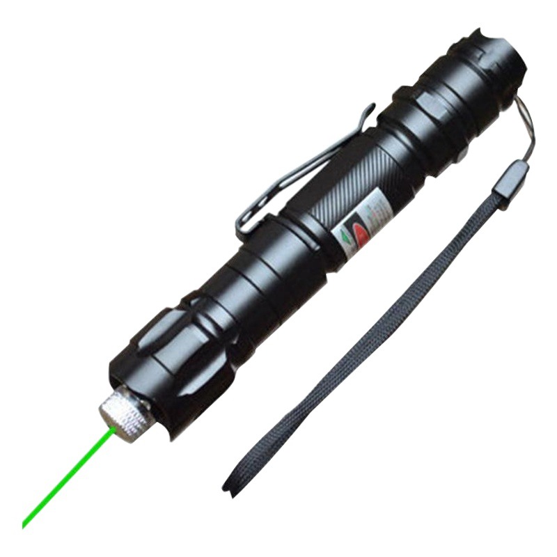 Luz láser verde transfronteriza 009 con soporte de la pluma Cielo estrellado de un solo punto indicador de la lámpara de señal de la linterna láser remoto