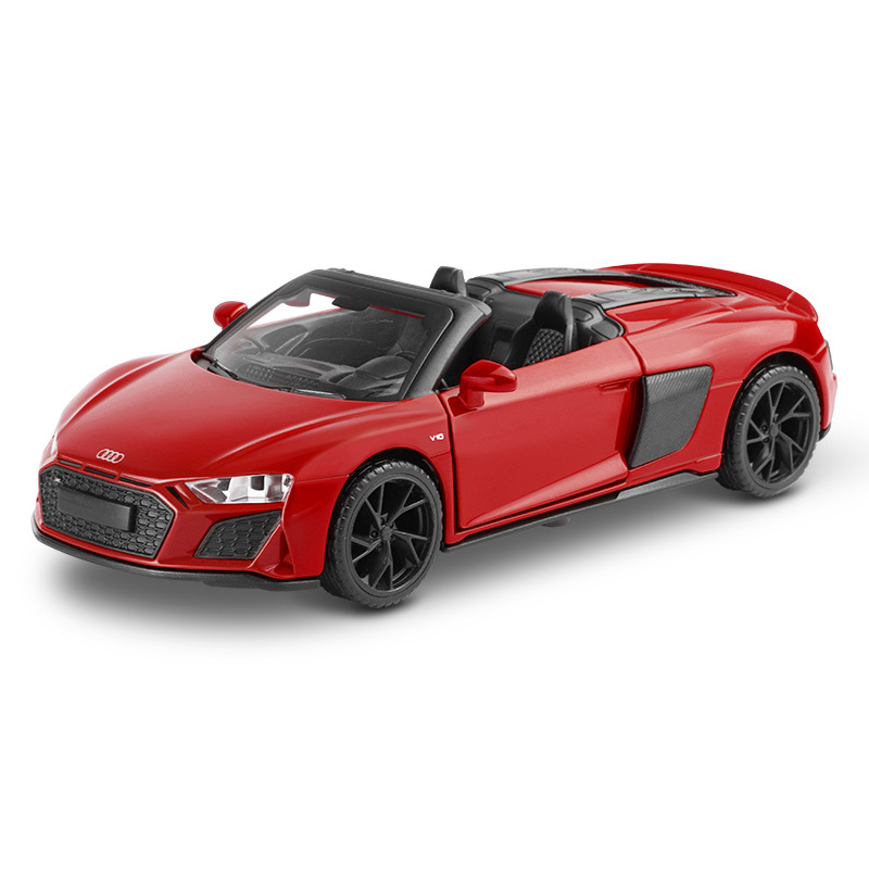1:32 아우디 R8-Red-sedan