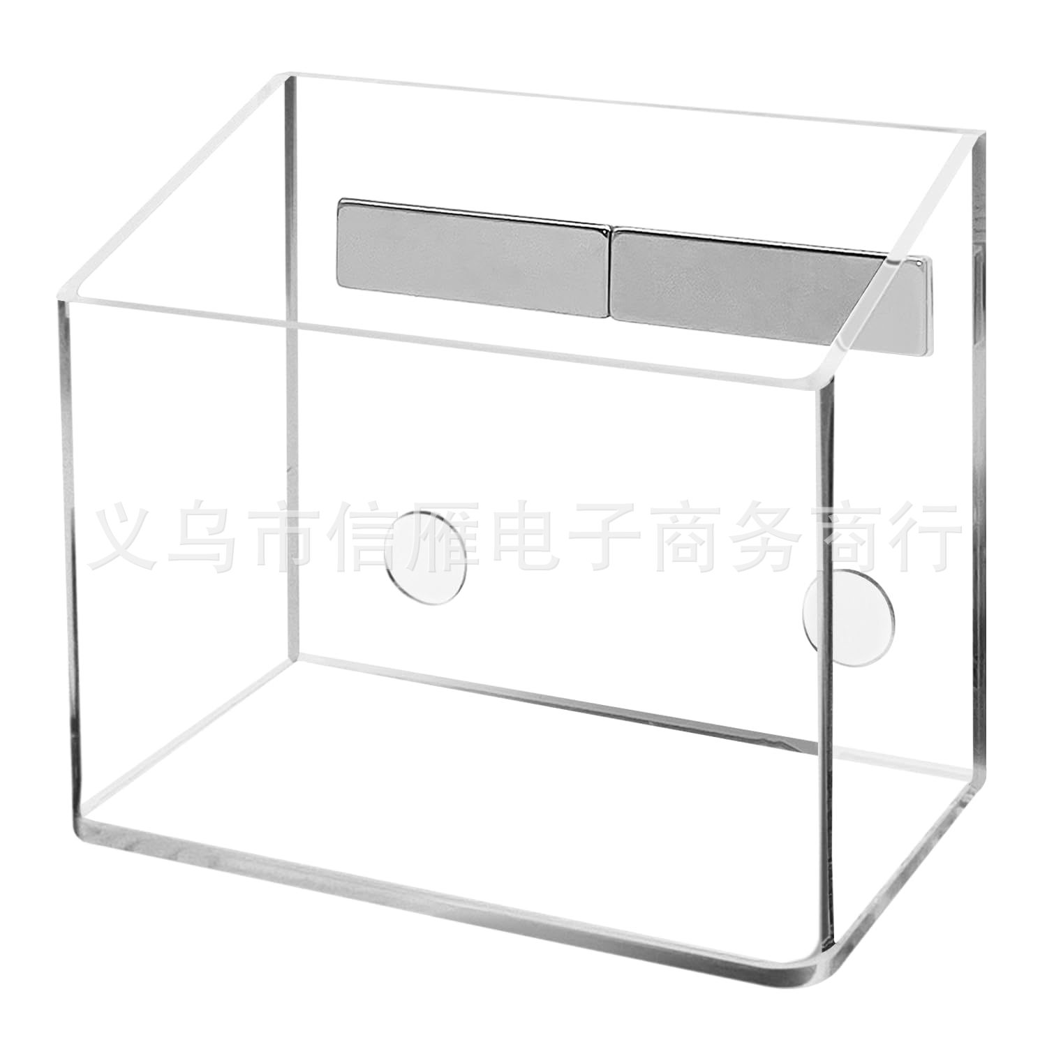 跨境爆款亚克力笔筒盒免打孔磁吸干性笔收纳盒可拆卸办公记号笔架