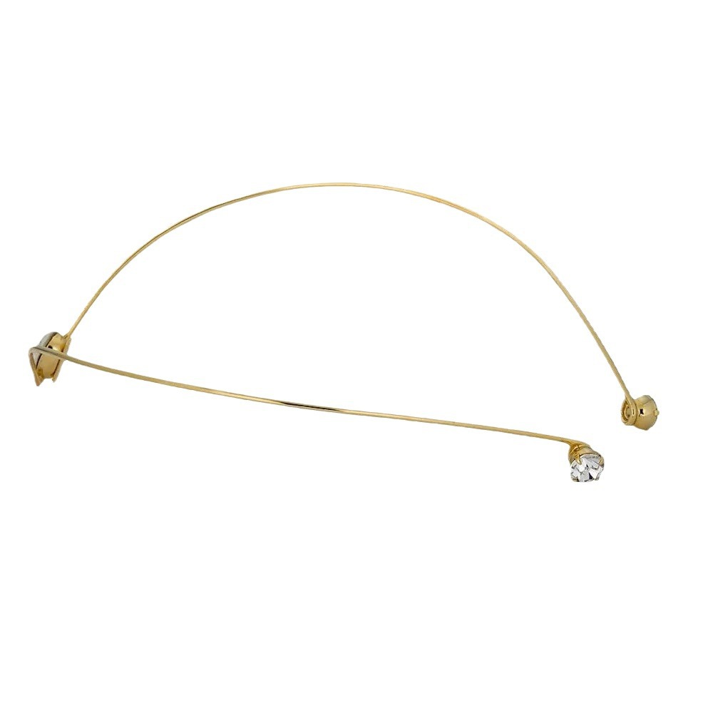 Moda temperamento en forma de V diadema simple princesa gota de agua Accesorios para el pelo nupcial boda Cadena de pelo