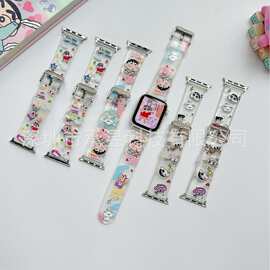 适用于苹果TPU-蜡笔小新系列款apple watchs10/9/8/SE/7/6/5/4/32