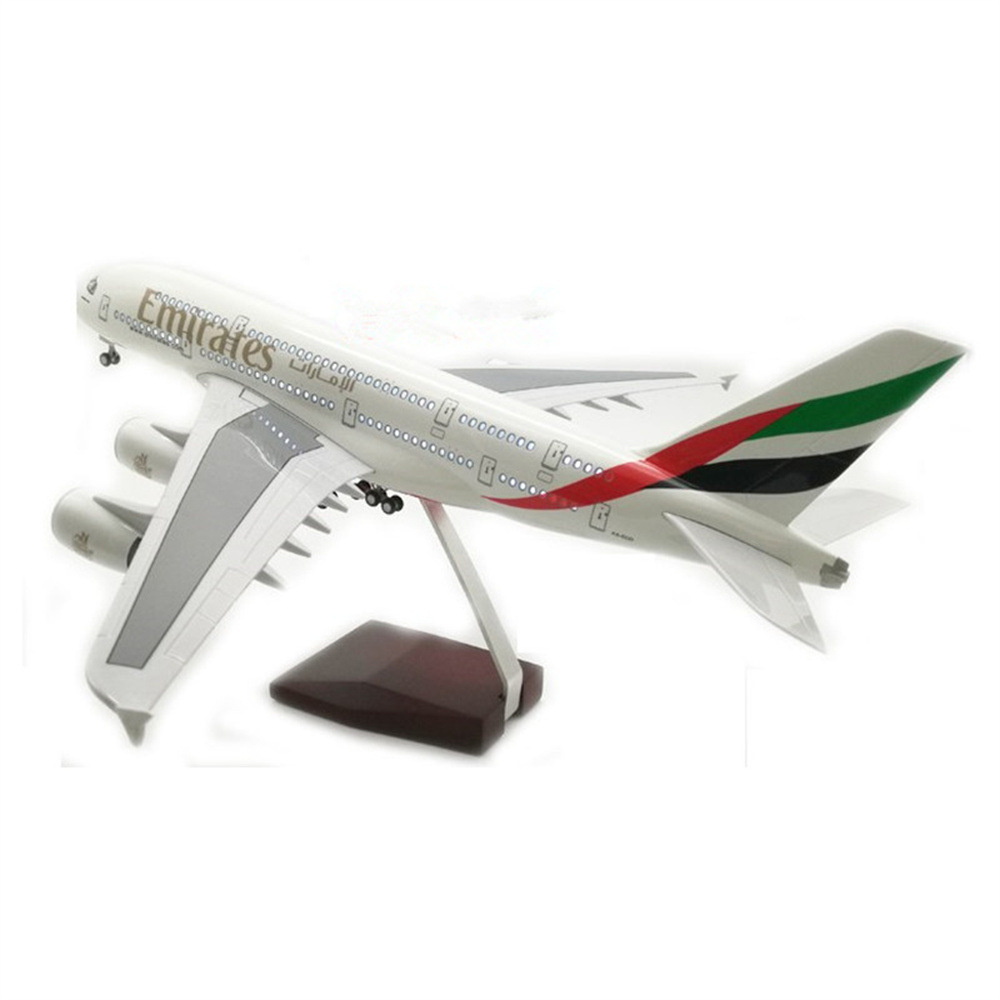 Emirates Scale 1:160 46cm A380 Emirates Modelo de avión de simulación ligera