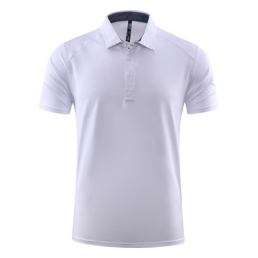 Летняя рабочая одежда Футболка Мужская дышащая быстросохнущая одежда для марафона с лацканами Одежда для фитнеса с короткими рукавами и фиксированным принтом логотипа