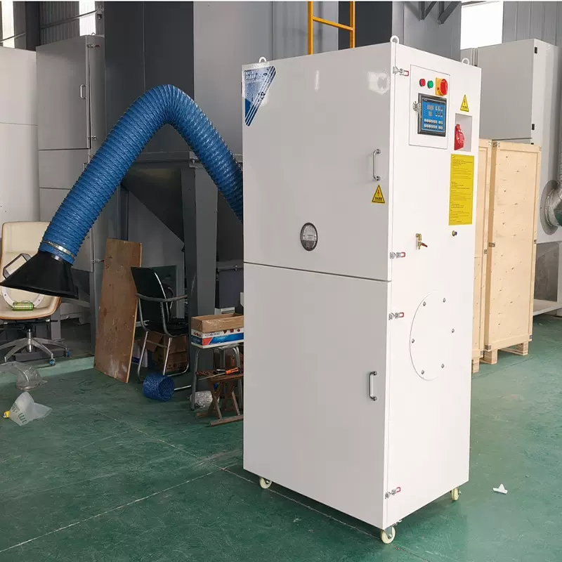 工业车间柜式集尘器磨床金属粉尘YMLT12脉冲滤筒除尘器环保设备