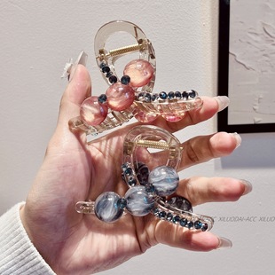 Korean style high-end bangs small claw clip cute diamond small claw clip bangs broken hair clip Korean style hair accessories headwear