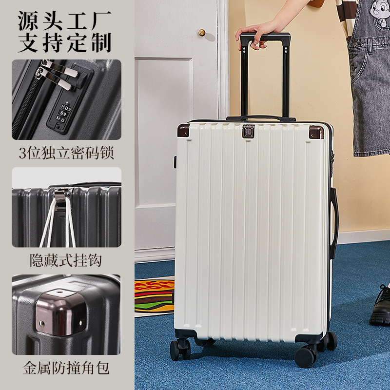 Luggage women's suitcase high-looking student anti-collision corner trolley bag new password travel boarding box