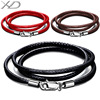 Pendant stainless steel, emerald crystal, necklace cord, strap suitable for men and women, red rope bracelet
