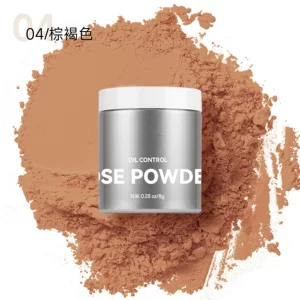 跨境DEROL蘑菇头散粉 带粉扑服帖细腻易上妆持久清爽定妆散粉