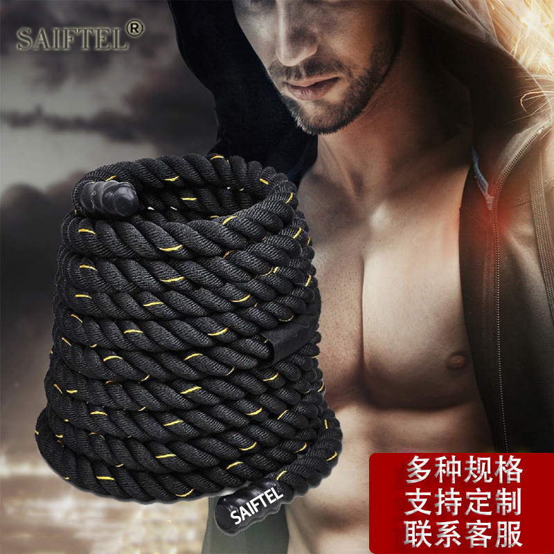Fitness Battle Rope, Large Rope, Household Equipment, Battle Rope, Physical Training, Explosive Strength, Wrestling Rope, Thick Fighting Rope