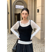 衣尔衫 提拉米苏 两件套羊毛绑带针织衫女吊带纯色秋季叠穿0543
