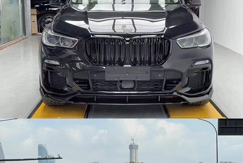 Suitable for Bmw X5G05 Modified to M5 Front and Rear Bumpers, Front Lip, M-Style Horn Rear Wing, Side Skirts, Dual-Bar Grille, Export Modification