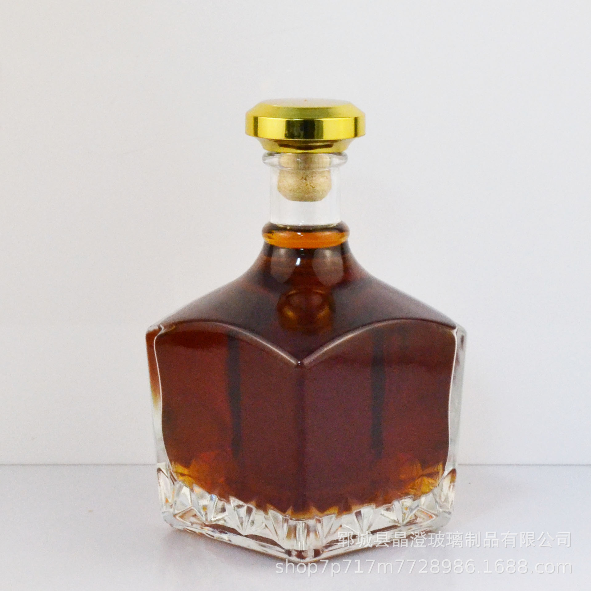 精致简约玻璃瓶玻璃红酒瓶洋酒瓶家用葡萄酒空瓶褚酒玻璃瓶果酒瓶