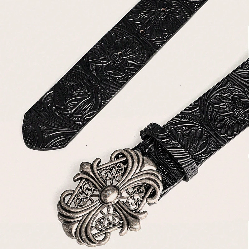 Denim heavy universal belt for men and women, boho style