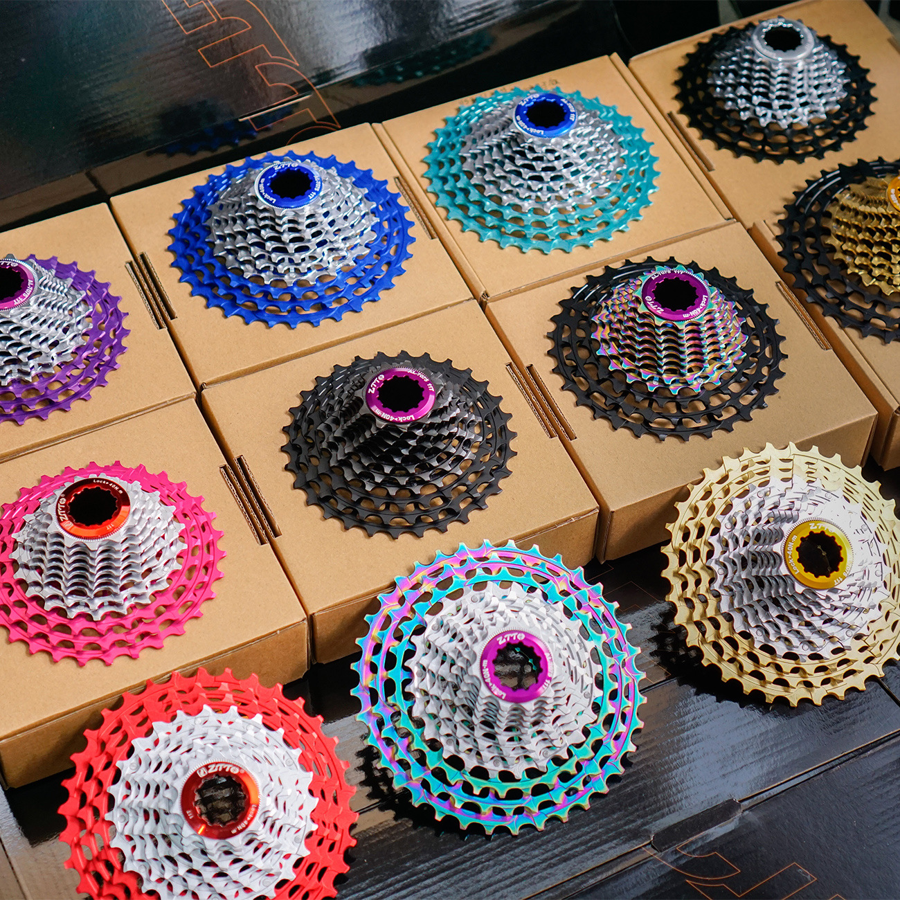 Volante de bicicleta de carretera ZTTO 11 velocidades 28-36T ligero CNC hueco volante ultraligero de una pieza