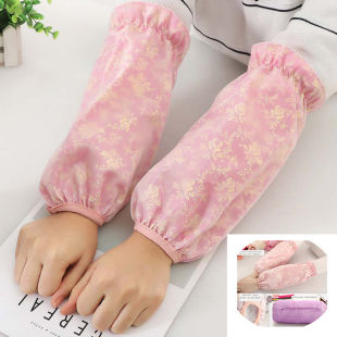 Winter Double Lace Dustproof Anti-fouling Sleeves Bronzing Mesh Goil Sleeves Women's Sleeves Office Sleeves Long and Short Sleeves