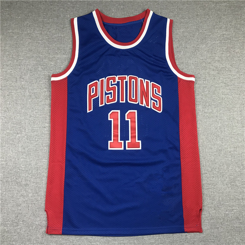 Embroidered Basketball Suit Piston No.11 Blue Bad Boy Legion Smile Assassin Isaiah Thomas THOMAS