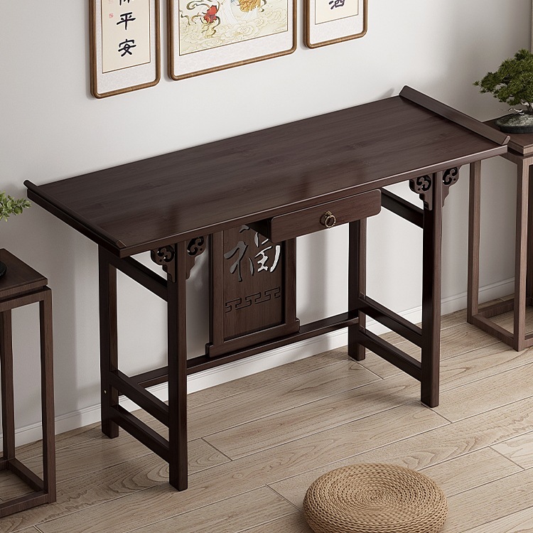 Altar Table for Home Use, New Chinese Style Buddhist Altar, Non-Solid Wood Offering Table, Living Room Incense Table, Rural Hall House Worship J&